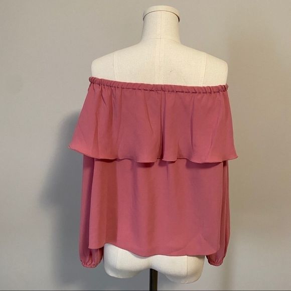 Aritzia Wilfred Morel Off Shoulder  Blouse Pink - Picture 9 of 14